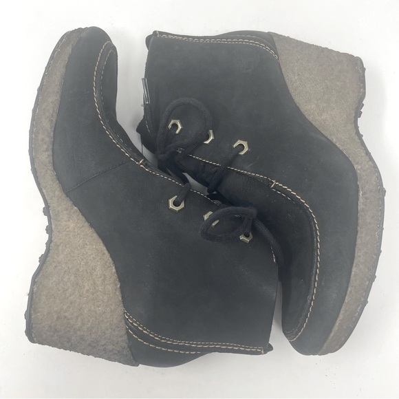 Timberland Monogram Wallaby Boots – Leather/Suede, Moc Crepe Wedge, size 6 - Picture 4 of 10